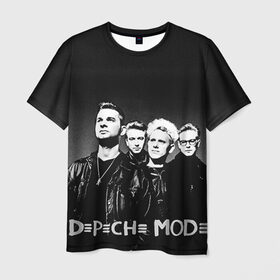 Мужская футболка 3D с принтом Depeche mode в Курске, 100% полиэфир | прямой крой, круглый вырез горловины, длина до линии бедер | альтернативный рок | вестник моды | винс кларк | депеш мод | депешмод | дэйв гаан | индастриал рок | мартин гор | синти поп | электроник рок | энди флетчер