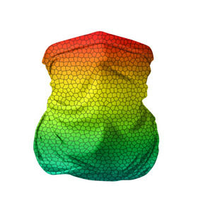 Бандана-труба 3D с принтом Радуга (Витражный Градиент) в Курске, 100% полиэстер, ткань с особыми свойствами — Activecool | плотность 150‒180 г/м2; хорошо тянется, но сохраняет форму | gradient | rainbow | витраж | градиент | радуга