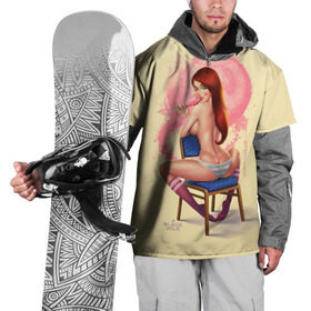 Накидка на куртку 3D с принтом Pin Up Pop Art Girl в Курске, 100% полиэстер |  | comics | girl | lollipop | pin up | pop art | арт | девочка | дизайн | конфетка | лолита | милая | мода | пафос | поп арт | сосательная | стиль | чупа чупс