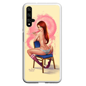 Чехол для Honor 20 с принтом Pin Up Pop Art Girl в Курске, Силикон | Область печати: задняя сторона чехла, без боковых панелей | Тематика изображения на принте: comics | girl | lollipop | pin up | pop art | арт | девочка | дизайн | конфетка | лолита | милая | мода | пафос | поп арт | сосательная | стиль | чупа чупс