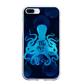 Чехол для iPhone 7Plus/8 Plus матовый с принтом крутой осьминог в Курске, Силикон | Область печати: задняя сторона чехла, без боковых панелей | вода | море | океан | осьминог | подводный мир | рыбы