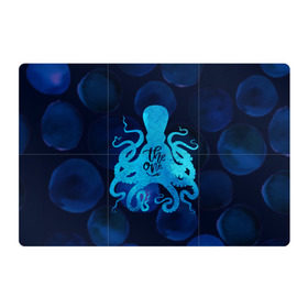 Магнитный плакат 3Х2 с принтом крутой осьминог в Курске, Полимерный материал с магнитным слоем | 6 деталей размером 9*9 см | вода | море | океан | осьминог | подводный мир | рыбы