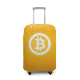 Чехол для чемодана 3D с принтом Bitcoin - Биткоин в Курске, 86% полиэфир, 14% спандекс | двустороннее нанесение принта, прорези для ручек и колес | bitcoin | ethereum | litecoin | биткоин | интернет | крипта | криптовалюта | лайткоин | майнинг | технологии | эфир