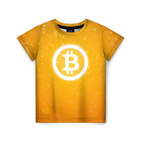 Детская футболка 3D с принтом Bitcoin - Биткоин в Курске, 100% гипоаллергенный полиэфир | прямой крой, круглый вырез горловины, длина до линии бедер, чуть спущенное плечо, ткань немного тянется | bitcoin | ethereum | litecoin | биткоин | интернет | крипта | криптовалюта | лайткоин | майнинг | технологии | эфир