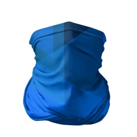 Бандана-труба 3D с принтом blue texsture в Курске, 100% полиэстер, ткань с особыми свойствами — Activecool | плотность 150‒180 г/м2; хорошо тянется, но сохраняет форму | abstraction | абстракция | геометрия | грани | линии | полигоны | сочетания | треугольники