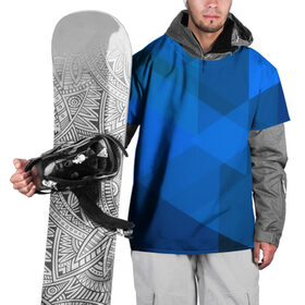 Накидка на куртку 3D с принтом blue texsture в Курске, 100% полиэстер |  | Тематика изображения на принте: abstraction | абстракция | геометрия | грани | линии | полигоны | сочетания | треугольники
