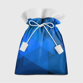 Подарочный 3D мешок с принтом blue texsture в Курске, 100% полиэстер | Размер: 29*39 см | Тематика изображения на принте: abstraction | абстракция | геометрия | грани | линии | полигоны | сочетания | треугольники