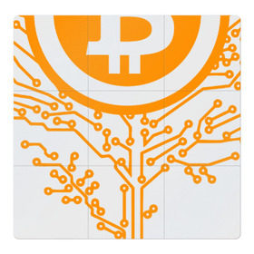 Магнитный плакат 3Х3 с принтом Bitcoin Tree - Дерево Биткоин в Курске, Полимерный материал с магнитным слоем | 9 деталей размером 9*9 см | Тематика изображения на принте: bitcoin | blockchain | tree | биткоин | блокчейн | валюта | деньги | дерево | крипто | криптовалюта | майнинг | технологии