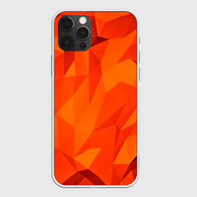 Чехол для iPhone 12 Pro Max с принтом Orange geometry в Курске, Силикон |  | Тематика изображения на принте: abstraction | абстракция | геометрия | грани | линии | полигоны | сочетания | текстура | треугольники