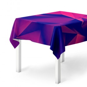 Скатерть 3D с принтом Violet polygon в Курске, 100% полиэстер (ткань не мнется и не растягивается) | Размер: 150*150 см | 3d | abstraction | абстракция | геометрия | грани | линии | полигоны | розовый | сочетания | текстура | треугольники | фиолетовый