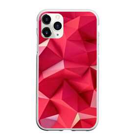 Чехол для iPhone 11 Pro Max матовый с принтом Розовые грани в Курске, Силикон |  | abstraction | polygon | абстракция | геометрия | грани | линии | полигоны | розовый | сочетания | текстура | треугольники