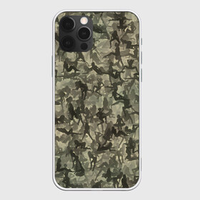 Чехол для iPhone 12 Pro Max с принтом Камуфляж в Курске, Силикон |  | go go | девушка | милитари | паттрен | силуэт | текстура | хаки