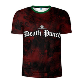 Мужская футболка 3D спортивная с принтом Five Finger Death Punch в Курске, 100% полиэстер с улучшенными характеристиками | приталенный силуэт, круглая горловина, широкие плечи, сужается к линии бедра | 5fdp | ffdp | five finger death punch