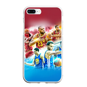 Чехол для iPhone 7Plus/8 Plus матовый с принтом Golden State Warriors 7 в Курске, Силикон | Область печати: задняя сторона чехла, без боковых панелей | draymond green | golden state warriors | klay thompson | nba | stephen curry | голден стэйт уорриорз | дрэймонд грин | клей томпсон | стефен карри