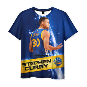 Мужская футболка 3D с принтом Golden State Warriors 8 в Курске, 100% полиэфир | прямой крой, круглый вырез горловины, длина до линии бедер | golden state warriors | nba | stephen curry | голден стэйт уорриорз | стефен карри