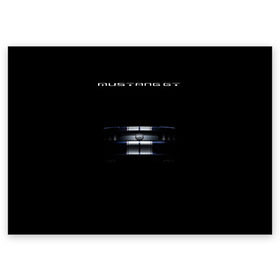 Поздравительная открытка с принтом Ford Mustang GT в Курске, 100% бумага | плотность бумаги 280 г/м2, матовая, на обратной стороне линовка и место для марки
 | Тематика изображения на принте: cobra | ford | gt | mustang | shelby | гт | мустанг | форд