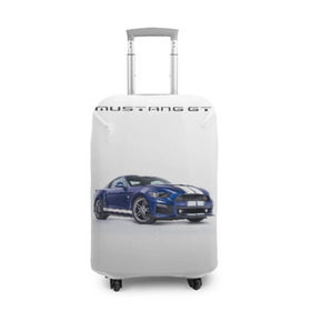 Чехол для чемодана 3D с принтом Ford Mustang GT 3 в Курске, 86% полиэфир, 14% спандекс | двустороннее нанесение принта, прорези для ручек и колес | ford | gt | mustang | shelby | мустанг | форд | шэлби