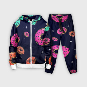 Детский костюм 3D с принтом Black Milk Космические Пончики в Курске,  |  | black milk | donut | donuts | space | the simpsons | trend | глазурь | дизайн | еда | звезда | звёзды | космос | мода | пончик | симпсоны | симсоны | сладкий | стиль | тренд | узор