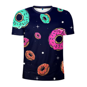 Мужская футболка 3D спортивная с принтом Black Milk Космические Пончики в Курске, 100% полиэстер с улучшенными характеристиками | приталенный силуэт, круглая горловина, широкие плечи, сужается к линии бедра | black milk | donut | donuts | space | the simpsons | trend | глазурь | дизайн | еда | звезда | звёзды | космос | мода | пончик | симпсоны | симсоны | сладкий | стиль | тренд | узор