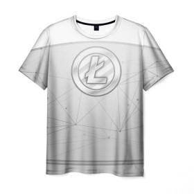 Мужская футболка 3D с принтом Litecoin - Лайткоин (LTC) в Курске, 100% полиэфир | прямой крой, круглый вырез горловины, длина до линии бедер | asic | litecoin | ltc | асик | будущее | валюта | деньги | крипта | крипто | криптовалюта | лайткоин | майнер | майнинг | ферма | цифровая