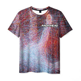 Мужская футболка 3D с принтом Radiohead 3 в Курске, 100% полиэфир | прямой крой, круглый вырез горловины, длина до линии бедер | radiohead | радиохэд | том йорк