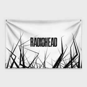 Флаг-баннер с принтом Radiohead 5 в Курске, 100% полиэстер | размер 67 х 109 см, плотность ткани — 95 г/м2; по краям флага есть четыре люверса для крепления | radiohead | радиохэд | том йорк