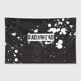 Флаг-баннер с принтом Radiohead 6 в Курске, 100% полиэстер | размер 67 х 109 см, плотность ткани — 95 г/м2; по краям флага есть четыре люверса для крепления | radiohead | радиохэд | том йорк