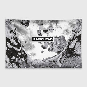 Флаг-баннер с принтом Radiohead 8 в Курске, 100% полиэстер | размер 67 х 109 см, плотность ткани — 95 г/м2; по краям флага есть четыре люверса для крепления | radiohead | радиохэд | том йорк