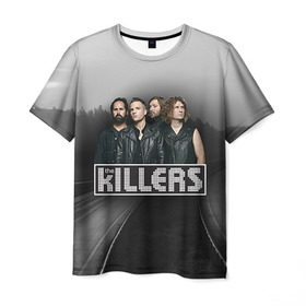Мужская футболка 3D с принтом The Killers 9 в Курске, 100% полиэфир | прямой крой, круглый вырез горловины, длина до линии бедер | Тематика изображения на принте: the killers