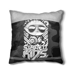 Подушка 3D с принтом Black Milk Stereo Kids в Курске, наволочка – 100% полиэстер, наполнитель – холлофайбер (легкий наполнитель, не вызывает аллергию). | состоит из подушки и наволочки. Наволочка на молнии, легко снимается для стирки | black milk | dj | kids | stereo | дети | дизайн | камуфляж | малыш | мода | наушники | ноты | очки | ребёнок | стерео | стиль