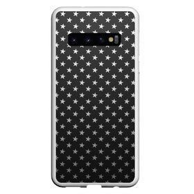 Чехол для Samsung Galaxy S10 с принтом Black Milk Stars Black в Курске, Силикон | Область печати: задняя сторона чехла, без боковых панелей | black | black milk | club | party | pattern | star | stars | вечеринка | геометрия | дизайн | звезда | звездная | звёзды | клуб | мода | путешествие | текстура | узор | чёрная