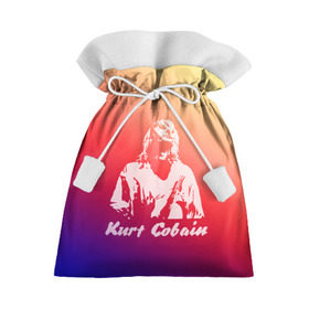 Подарочный 3D мешок с принтом Kurt Cobain в Курске, 100% полиэстер | Размер: 29*39 см | Тематика изображения на принте: nirvana |  курт кобейн | нирвана | рок