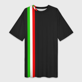 Платье-футболка 3D с принтом Black Milk Italiano в Курске,  |  | flag | italian | италия | итальянский | страна | страны | триколор | флаг