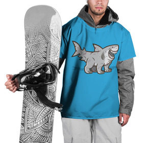 Накидка на куртку 3D с принтом Акула мутант 5 в Курске, 100% полиэстер |  | акула | детям | лапы | мутант | рисунок