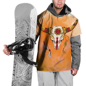 Накидка на куртку 3D с принтом этника в Курске, 100% полиэстер |  | Тематика изображения на принте: индейцы | ловец снов | орнамент | перья | пустыня | рога | тотем | узоры | череп | этно
