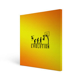 Холст квадратный с принтом Эволюция баскетбола в Курске, 100% ПВХ |  | Тематика изображения на принте: basketball | evolution | желтый | обезьяна человек | оранжевый | эволюция