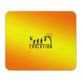 Коврик прямоугольный с принтом Эволюция баскетбола в Курске, натуральный каучук | размер 230 х 185 мм; запечатка лицевой стороны | Тематика изображения на принте: basketball | evolution | желтый | обезьяна человек | оранжевый | эволюция