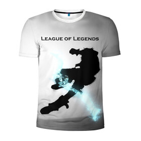Мужская футболка 3D спортивная с принтом Лига Легенд в Курске, 100% полиэстер с улучшенными характеристиками | приталенный силуэт, круглая горловина, широкие плечи, сужается к линии бедра | league of legends | лига легенд