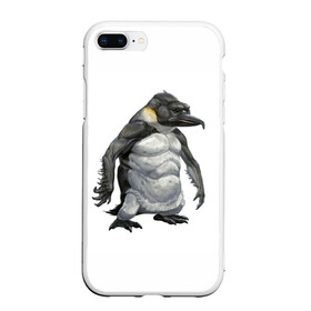 Чехол для iPhone 7Plus/8 Plus матовый с принтом Пингвинопитек в Курске, Силикон | Область печати: задняя сторона чехла, без боковых панелей | Тематика изображения на принте: лженаука | пингвин
