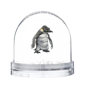 Снежный шар с принтом Пингвинопитек в Курске, Пластик | Изображение внутри шара печатается на глянцевой фотобумаге с двух сторон | лженаука | пингвин
