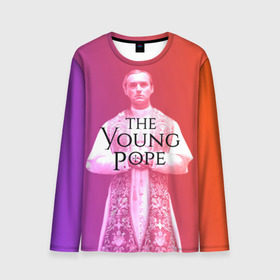 Мужской лонгслив 3D с принтом The Young Pope в Курске, 100% полиэстер | длинные рукава, круглый вырез горловины, полуприлегающий силуэт | young pope | джуд | лоу | молодой папа