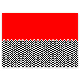 Поздравительная открытка с принтом Твин Пикс в Курске, 100% бумага | плотность бумаги 280 г/м2, матовая, на обратной стороне линовка и место для марки
 | twin peaks | абстракция | агент купер | геометрия | девид линч | красная комната | лес | лора палмер | полосы | совы | текстура | туман | узор