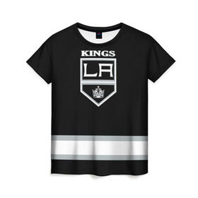 Женская футболка 3D с принтом Los Angeles Kings NHL в Курске, 100% полиэфир ( синтетическое хлопкоподобное полотно) | прямой крой, круглый вырез горловины, длина до линии бедер | los angeles kings | nhl | спорт | хоккей