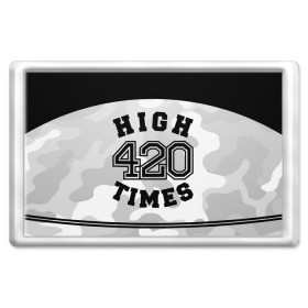 Магнит 45*70 с принтом High Times 420 Camo в Курске, Пластик | Размер: 78*52 мм; Размер печати: 70*45 | camouflage | камо | камуфляж