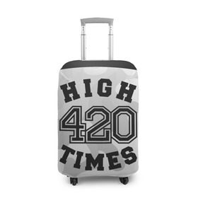 Чехол для чемодана 3D с принтом High Times 420 Camo в Курске, 86% полиэфир, 14% спандекс | двустороннее нанесение принта, прорези для ручек и колес | camouflage | камо | камуфляж