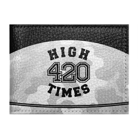 Обложка для студенческого билета с принтом High Times 420 Camo в Курске, натуральная кожа | Размер: 11*8 см; Печать на всей внешней стороне | camouflage | камо | камуфляж