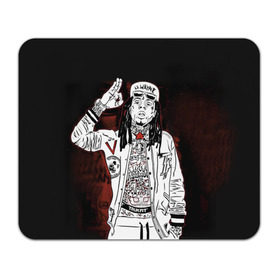 Коврик прямоугольный с принтом Lil Wayne 3 в Курске, натуральный каучук | размер 230 х 185 мм; запечатка лицевой стороны | lil wayne | rap | лил уэйн | рэп | хип хоп