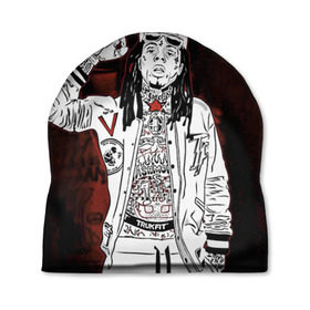 Шапка 3D с принтом Lil Wayne 3 в Курске, 100% полиэстер | универсальный размер, печать по всей поверхности изделия | lil wayne | rap | лил уэйн | рэп | хип хоп