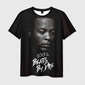 Мужская футболка 3D с принтом Dr.Dre в Курске, 100% полиэфир | прямой крой, круглый вырез горловины, длина до линии бедер | dr. dre | rap | андре ромелл янг | джи фанк. | доктор дре | доктор дрэ | рэп