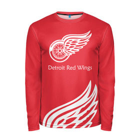 Мужской лонгслив 3D с принтом Detroit Red Wings 2017 в Курске, 100% полиэстер | длинные рукава, круглый вырез горловины, полуприлегающий силуэт | detroit red wings | nhl | спорт | хоккей